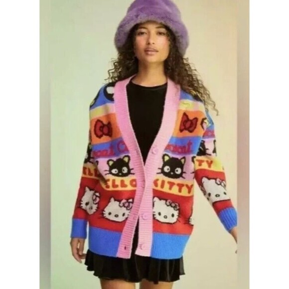 Hello Kitty & Friends Cardigan Adult Size Small Forever 21 - Picture 14 of 14